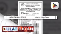 Ad Interim appointment ng ilang opisyal ng AFP at DFA, isinumite ni PBBM para sa kumpirmasyon ng CA