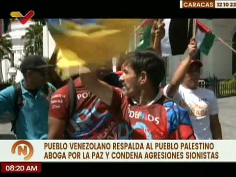 Caracas | Venezolanos marchan en respaldo al pueblo palestino por la paz y el diálogo