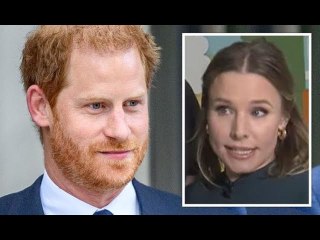 Prince Harry caught in embarrassing moment with Kristen Bell during podcast recording