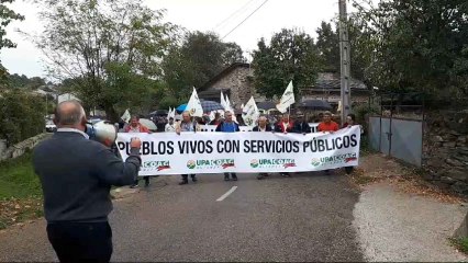 Imagen de la manifesatción de hoy por los pueblos de Zamora