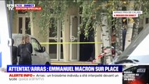 Attaque au couteau à Arras: Emmanuel Macron, Gérald Darmanin et Gabriel Attal sont arrivés sur place