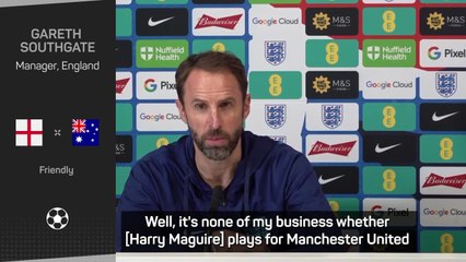 Beckham's support for Maguire "meant the world to him", says Southgate
