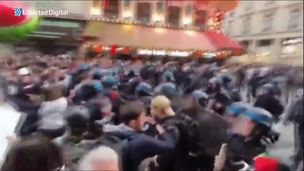 Graves disturbios en París durante una manifestación por la causa palestina