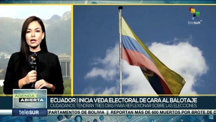 Inicia veda electoral de cara al balotaje en Ecuador