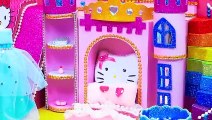 How To Make Pink Unicorn House with Bunk Bed, Rainbow Stairs from Polymer Clay - DIY Miniature House