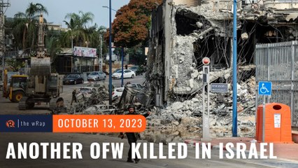 Another Filipino worker confirmed killed in Israel-Hamas war