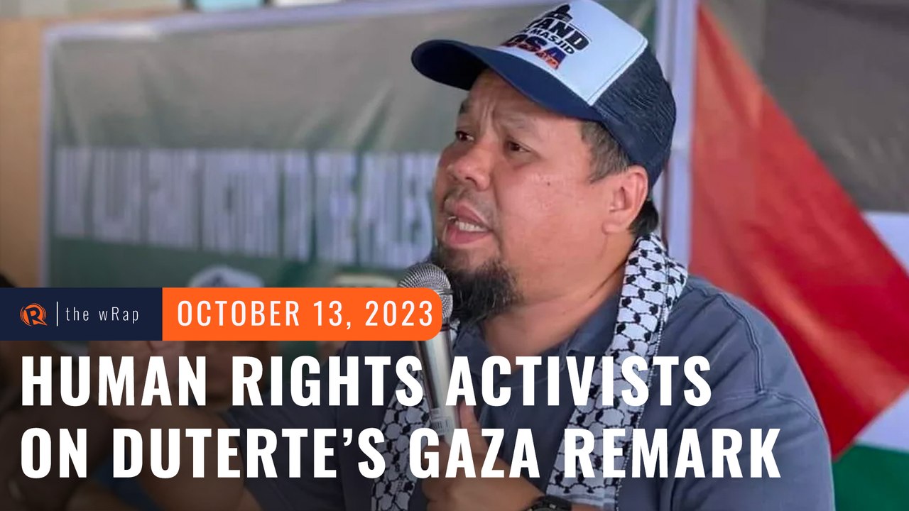 Maranao group leader, activists slam Duterte’s Gaza cemetery remark