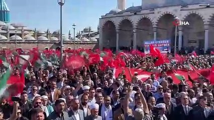 Konya ve Karaman'da İsrail Protesto Edildi