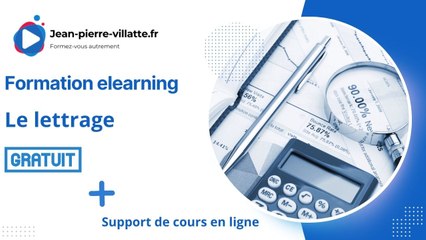 Formation elearning gratuite sur le lettrage en comptabilité