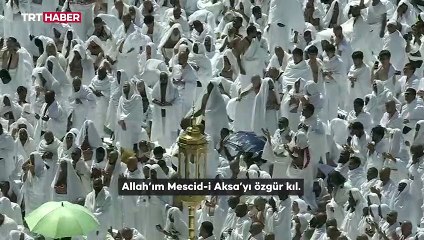 Kabe İmamı, cuma hutbesinde, İsrail'in saldırısı altındaki Filistinlilere dua etti