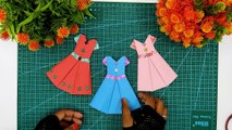 How To Make Dress Without Sewing | Beautiful Paper Cloth Making Tutorial | Queen Dress | Origami Dress Easy