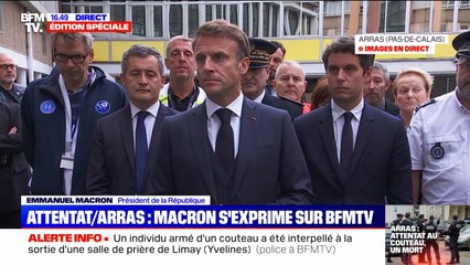 Emmanuel Macron: "Au moins une autre intervention a permis de déjouer une tentative d'attentat qui était en cours"