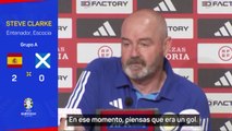 El entrenador de Escocia habla del gol anulado