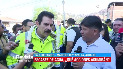 “No podemos garantizar el agua mientras no haya lluvia”, Manfred envió carta al Concejo para declarar emergencia en Cochabamba