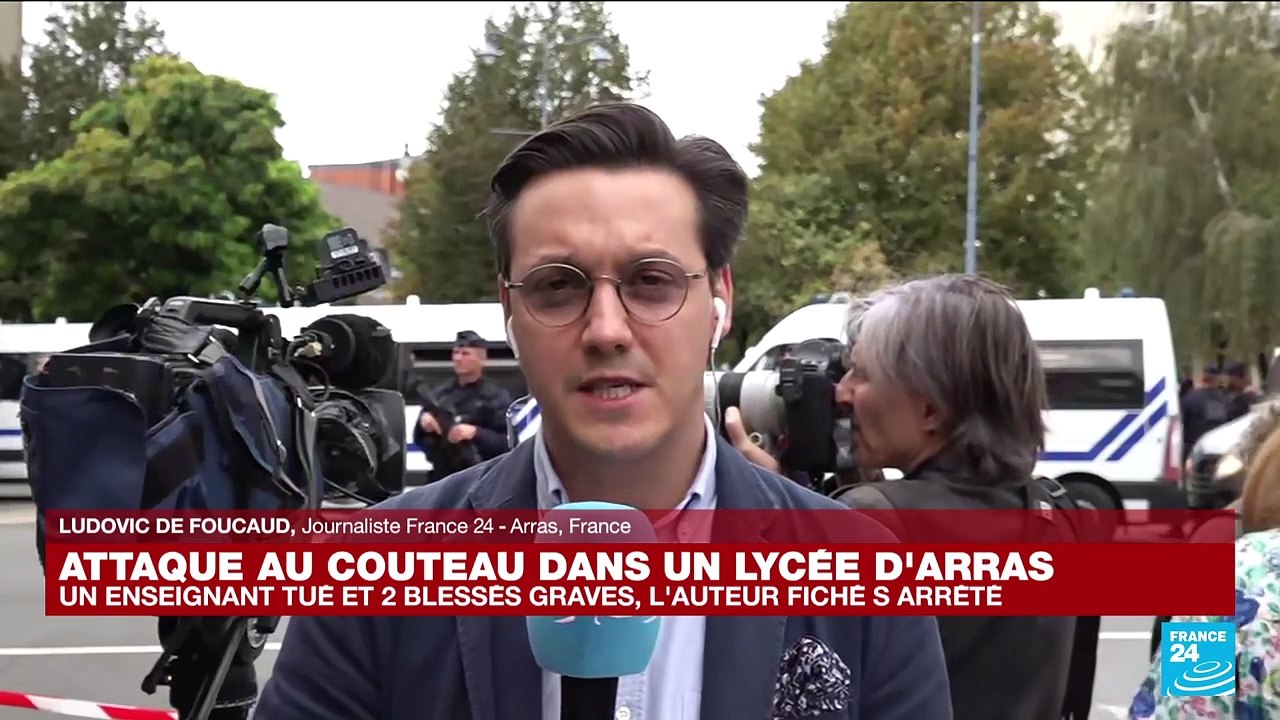 Choc et effroi à Arras après l'attaque au couteau dans un lycée d'Arras