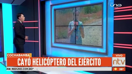 Cae helicóptero en el Parque Tunari