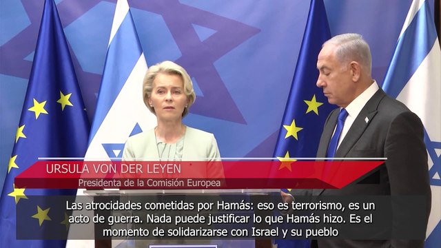 Von der Leyen y Metsola visitan Israel, que comienza incursiones localizadas en Gaza