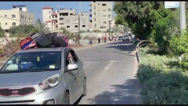 حركة نزوح كثيفة نحو جنوب غزة مع تواصل القصف الإسرائيلي