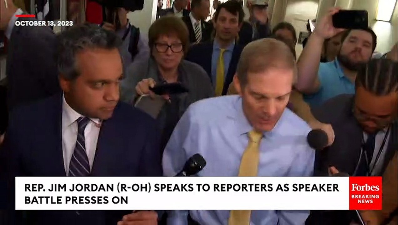 BREAKING NEWS: Jim Jordan Asked If He'll Step Aside In Speaker Battle If He Doesn't Get 217 Votes