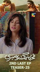 Muhabbat Gumshuda Meri 2nd Last Episode 25 #teaser #dananeer #khushhalkhan #FLO Digital #shorts #drama #viral