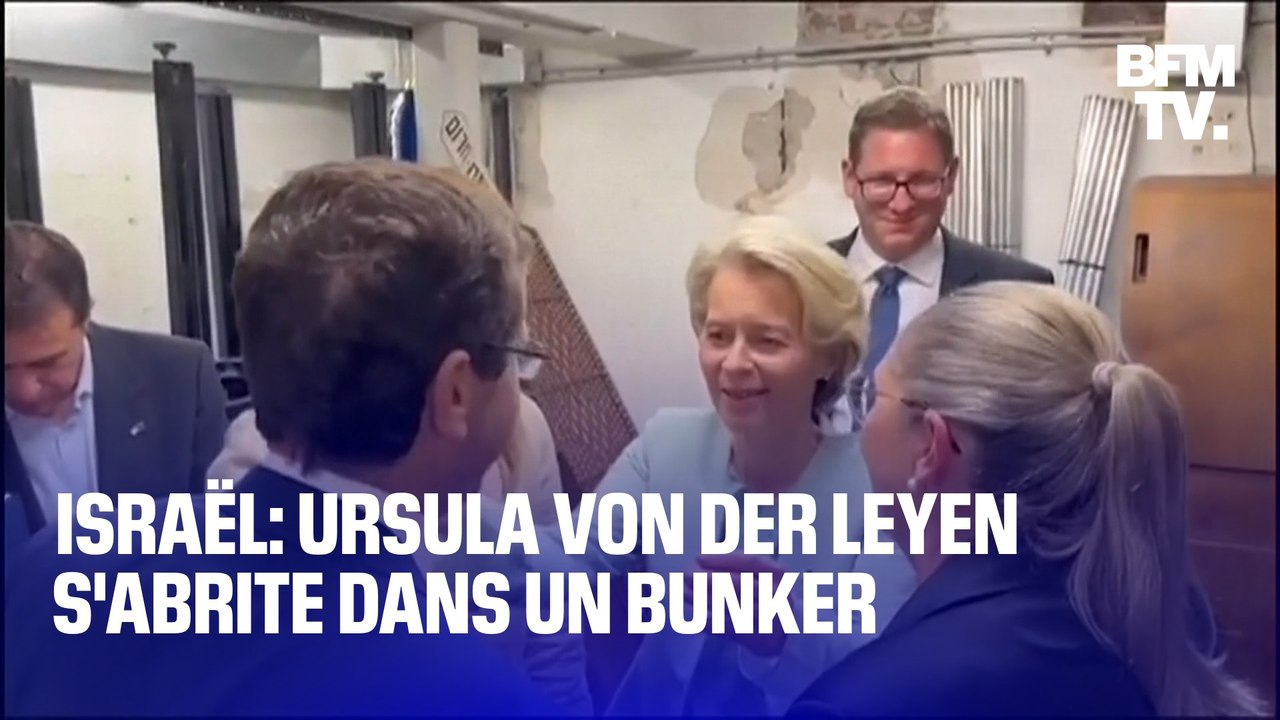 Israël: Ursula von der Leyen s'abrite dans un b...
