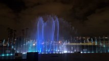 Porto di Palermo, la fontana illuminata