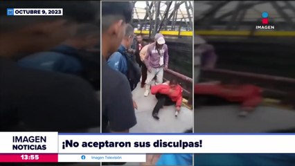 Golpean a chofer que atropelló a dos personas en el Estado de México