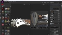 Autodesk Maya Lecture 23 - Knife Melee Weapon Asset Texturing | Hastar Creations