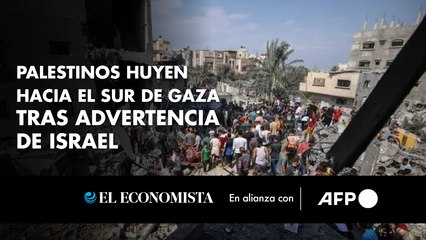 Miles de palestinos huyen hacia el sur de Gaza tras advertencia de Israel