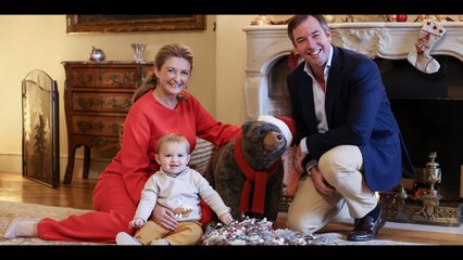 Santa Baby! Prince Charles of Luxembourg Is Ready for Christmas in New Family Photos
