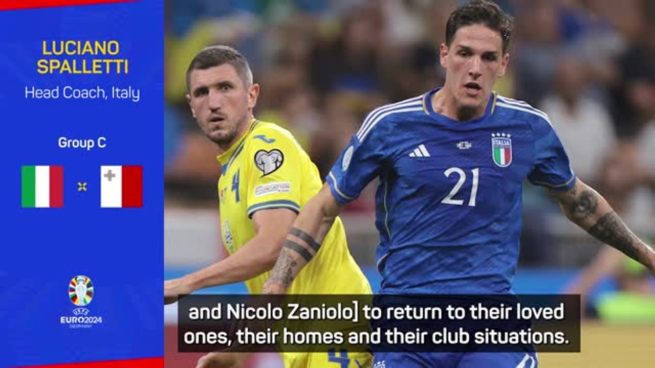 Italy had no option but to send Zaniolo and Tonali home, says Spalletti