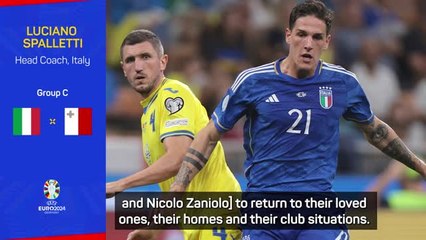 Italy had no option but to send Zaniolo and Tonali home, says Spalletti