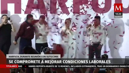 Harfuch se compromete a mejorar condiciones laborales de trabajadores en CdMx
