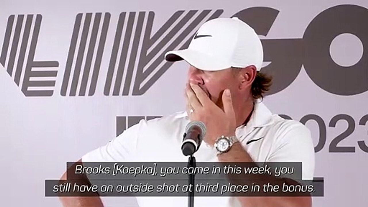 'Couldn't care less' Koepka on LIV standings video Dailymotion