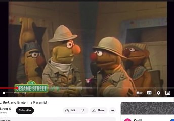 Sesame Street - Bert and Ernie in a Pyramid A Goat Flashlight Dark