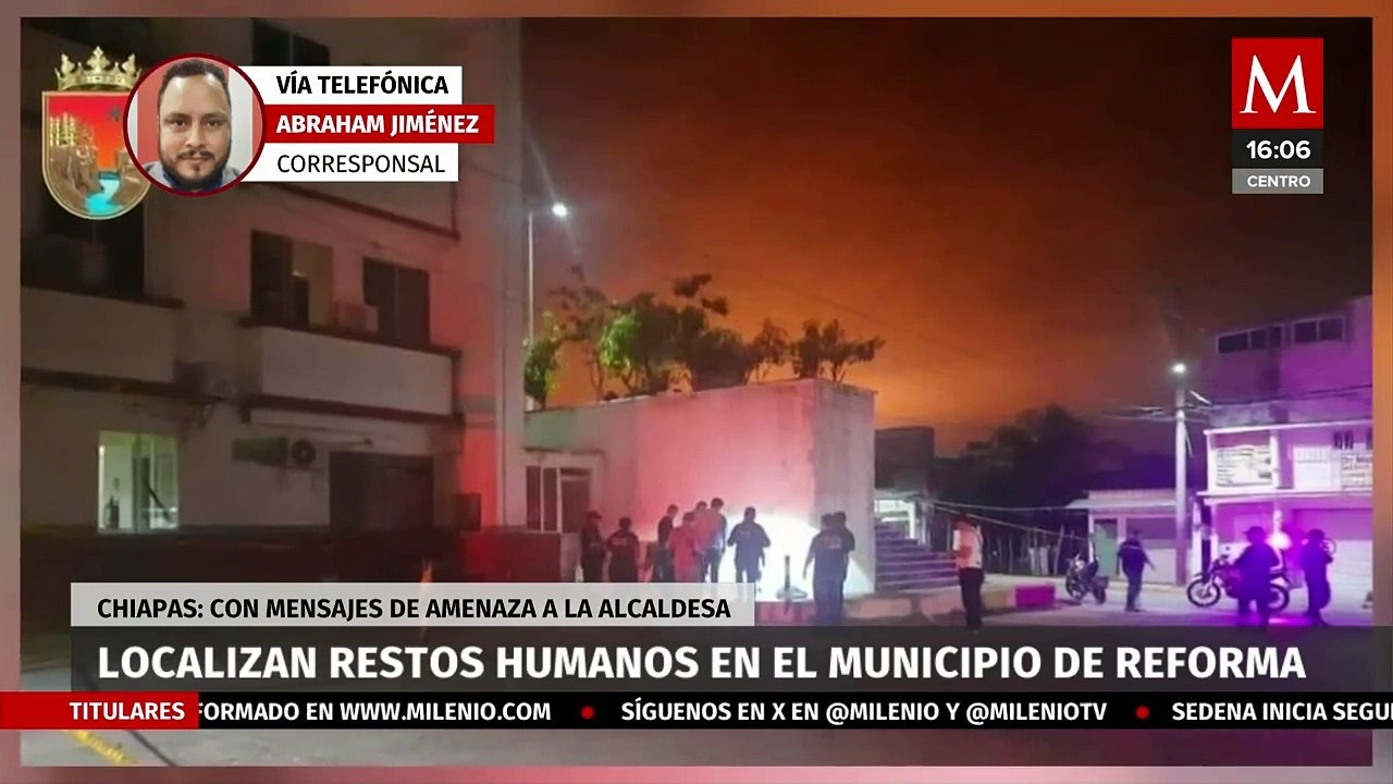 Descubren restos humanos y mensajes contra autoridades en Presidencia Municipal de Chiapas