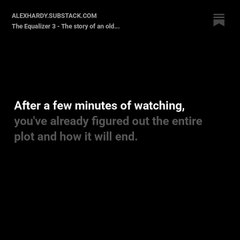 The Equalizer 3 - The story of an old man who thinks he's young