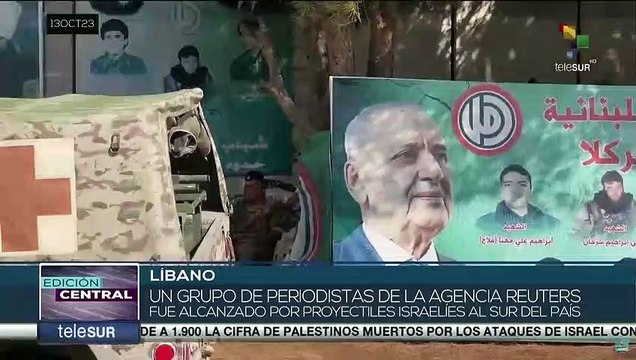 Grupo de periodistas de Agencia Reuters es alcanzado por proyectiles israelíes al sur del Líbano