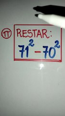 Diferencia de cuadrados : ejercicio básico