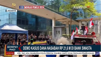 Video herunterladen: Pengunjuk Rasa Gelar Demo di Depan Bank Swasta, Tuntut Uang Rp 21,6 Miliar Dikembalikan ke Nasabah