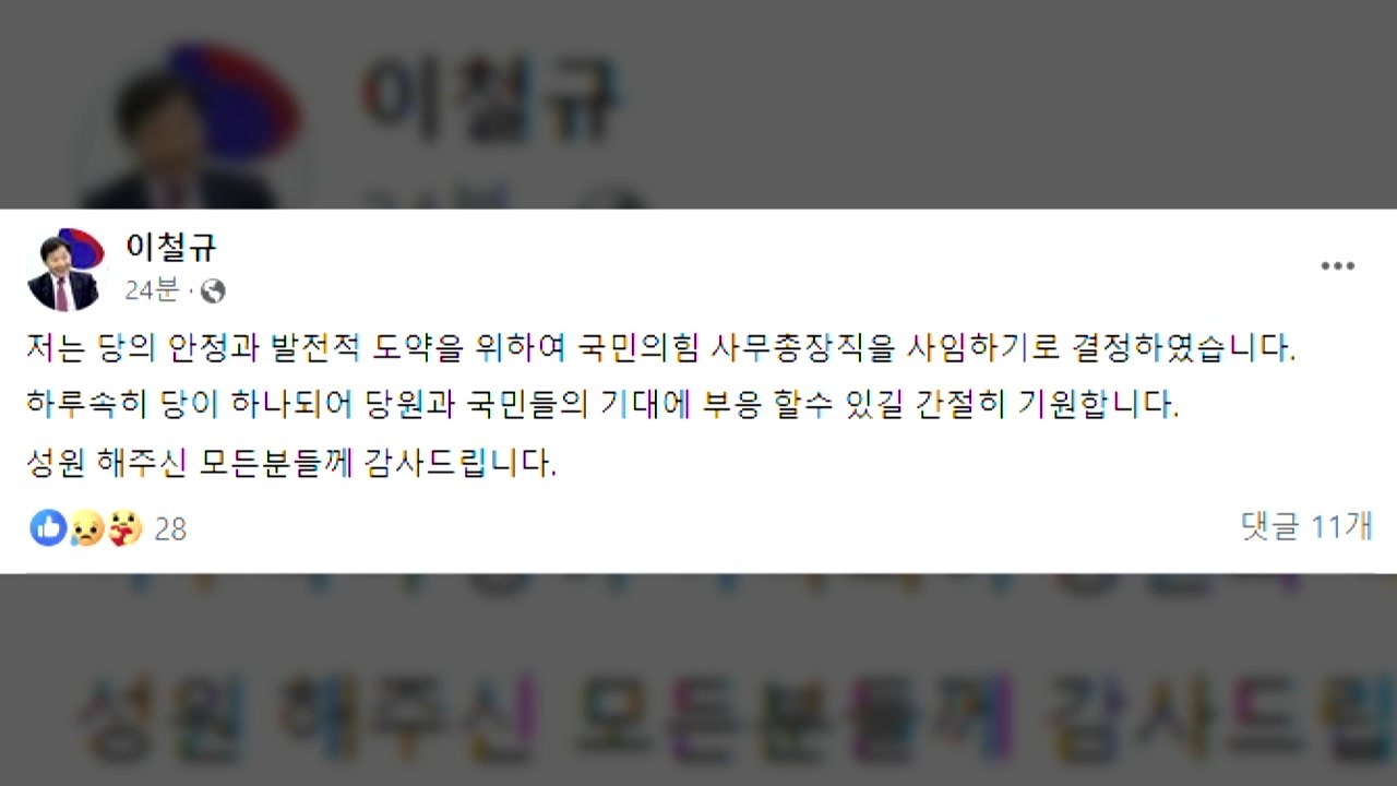 與, 선출직 김기현 제외한 임명직 당직자 전원 사의 / YTN