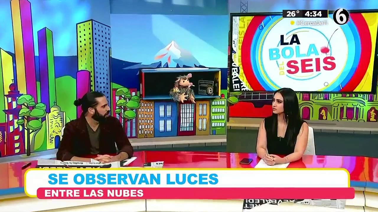 Se observan luces en el cielo ¿fenómeno ovni?