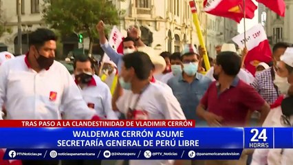 Tras sentencia de su hermano: Waldemar Cerrón asume la secretaría general de Perú Libre