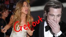 GET OUT! Tired Aniston yells at Brad Pitt when he annoys her, despite her rejection
