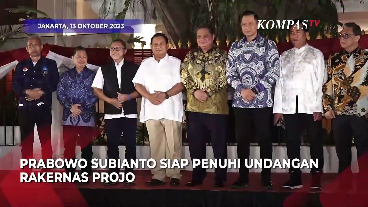 Prabowo Pastikan Hadir ke Rakernas Projo, Bantah Ada Deklarasi dengan Gibran