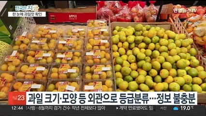 "과일 맛, 쉽게 확인하고 고른다"…새로운 품질표시 방법 도입