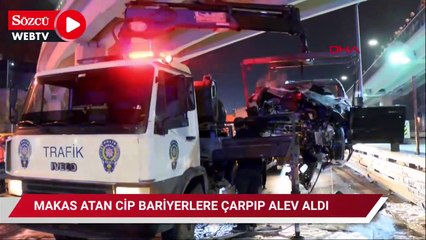 Merter’de, makas atan cip bariyerlere çarptı: 1 ölü, 3 ağır yaralı