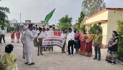 Students ran with the election flame