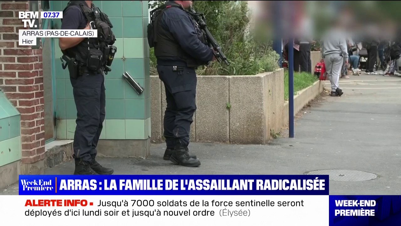 Attaque au couteau à Arras: l'assaillant et sa famille bien connus des services de renseignement