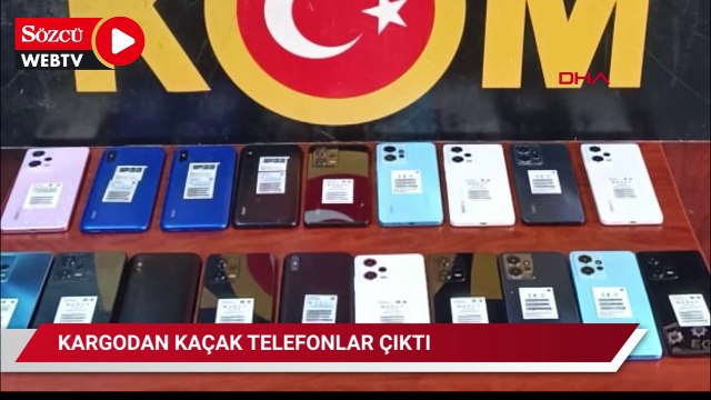 Kargo ile gönderilen rahlelerden kaçak telefon çıktı